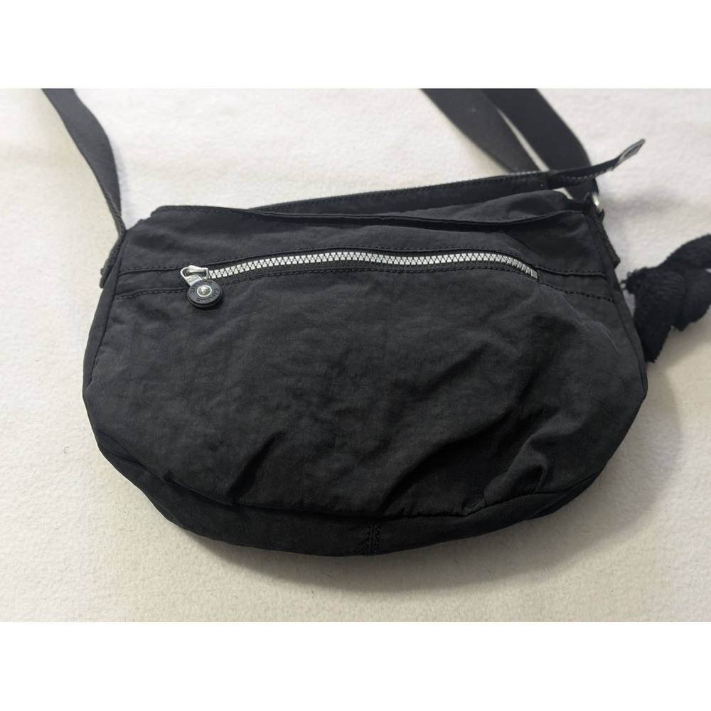 Kipling Davina Black Nylon Crossbody Bag - with Gorilla Charm - Picture 4 of 9